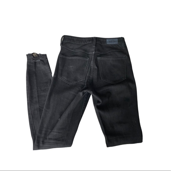New Hollister Black High Waisted Distressed Jeans Size: 26 - Picture 2 of 7